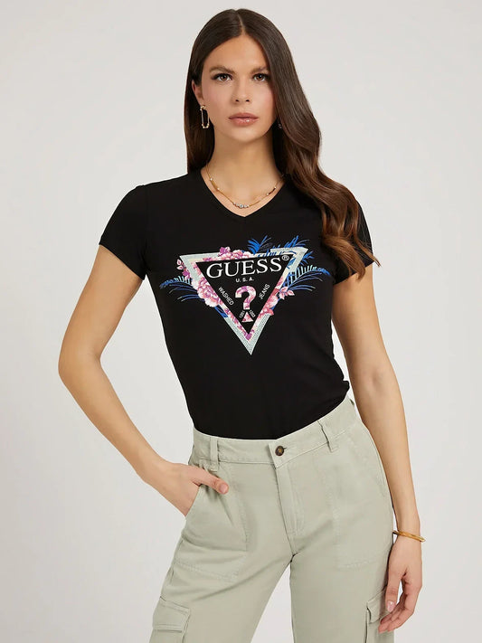 SS VN KATHE TEE - ORGANIC STRETCH JERSEY 180 W2GI06J1311 JBLK - LUX54
