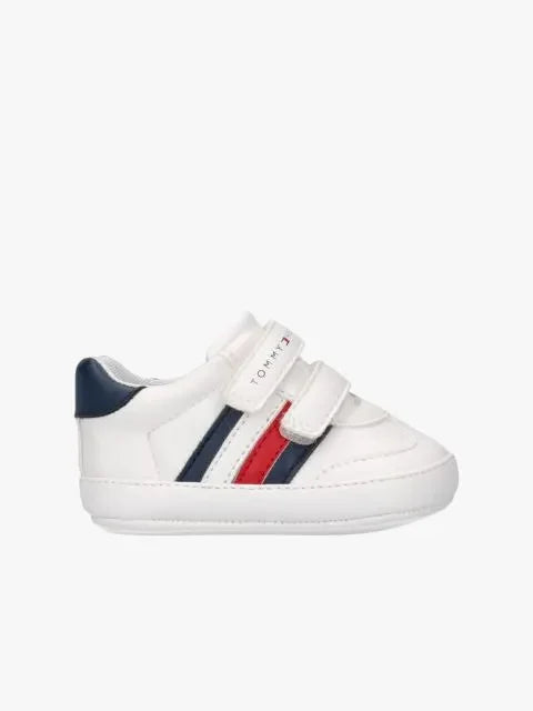 STRIPE LOW CUT VELCRO SNEAKER W 37701 - LUX54