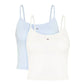 TJW 2PACK ESSENTIAL STRAP TOP 240021 - LUX54