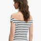 TJW BOAT NECK TOP SS EXT 240066 - LUX54