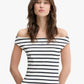 TJW BOAT NECK TOP SS EXT 240066 - LUX54