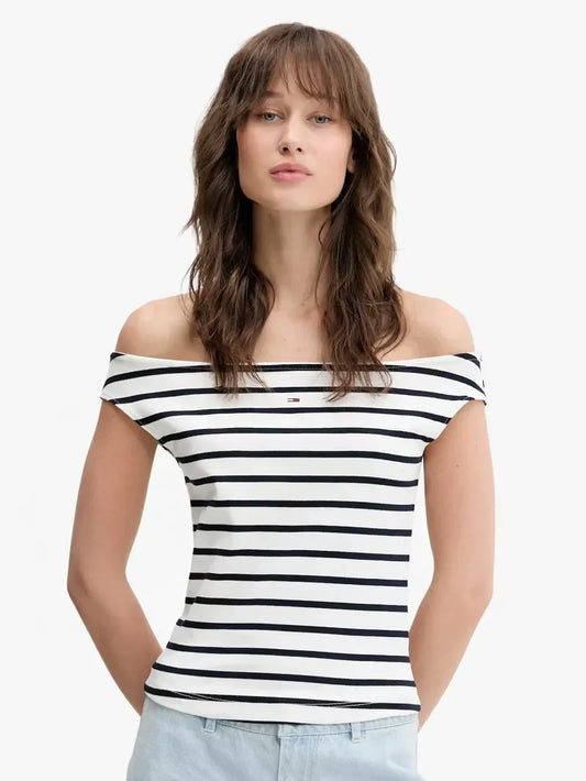 TJW BOAT NECK TOP SS EXT 240066 - LUX54