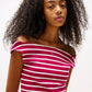 TJW BOAT NECK TOP SS EXT 240068 - LUX54