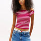 TJW BOAT NECK TOP SS EXT 240068 - LUX54