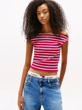 TJW BOAT NECK TOP SS EXT 240068 - LUX54