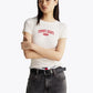 TJW SLIM VARSITY RIB TEE EXT 237184 - LUX54