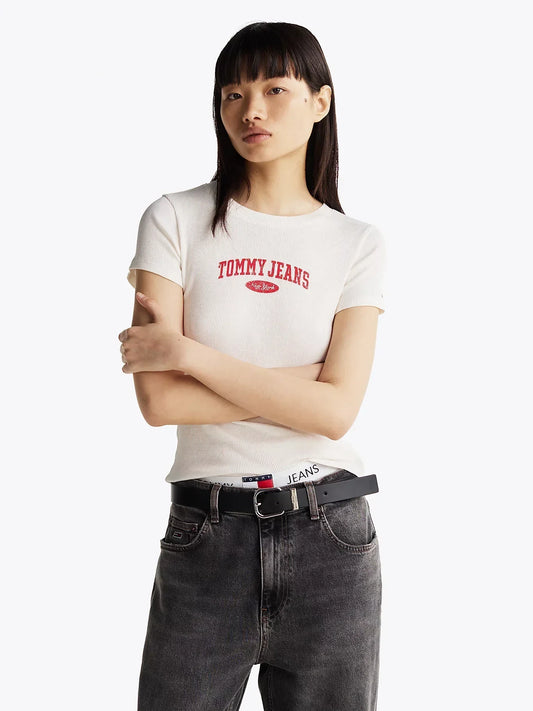TJW SLIM VARSITY RIB TEE EXT 237184 - LUX54