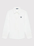 USTABLE LS SHIRT_ - ORGANIC STR. POPELINE 130GSM L81H14WE5W0 TWHT - LUX54